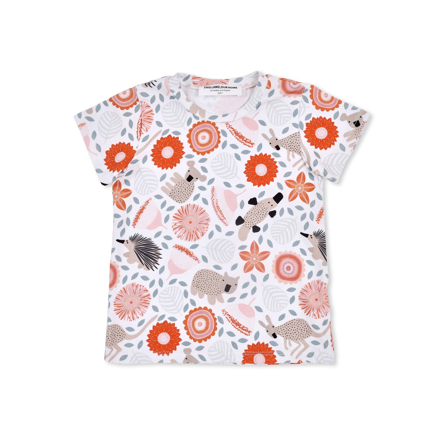 Pebble-and-Poppet-Australian-Bush-Baby-Animals-Jocelyn-Proust-toddler-tshirt