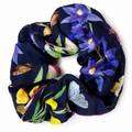 Butterfly Flora Navy Hair Scrunchie