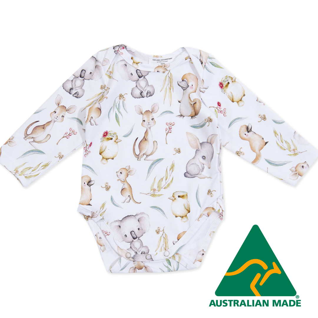 Bush Buddies Organic Cotton Baby Romper