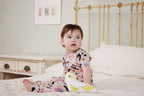 Soft Australian made baby pants featuring whimsical native bird illustrations by Christie Williams