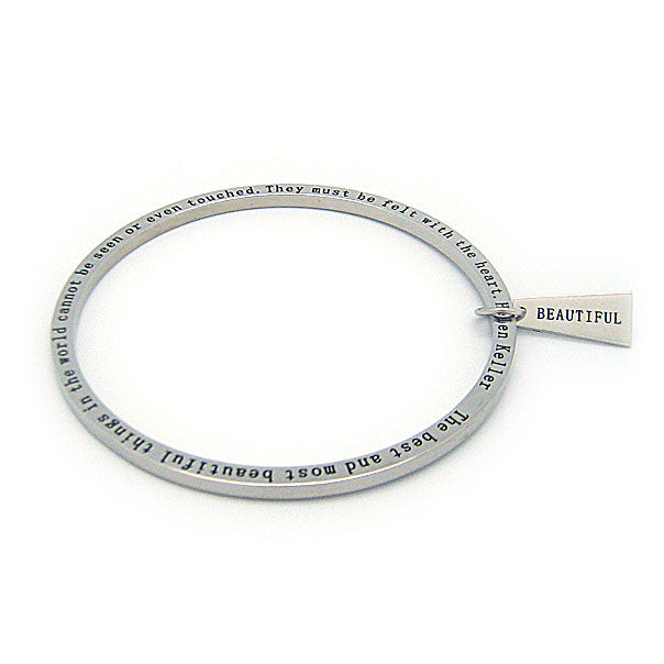 Gift Inspirational Stainless Steel Bangle