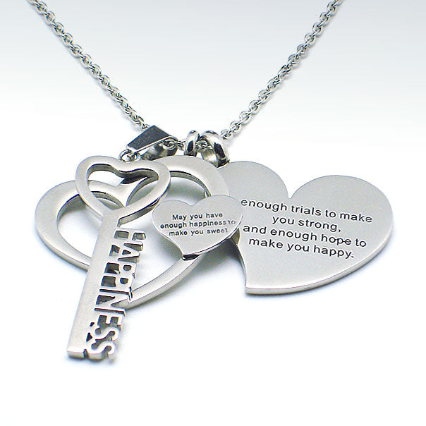 Happiness Inspirational Necklace