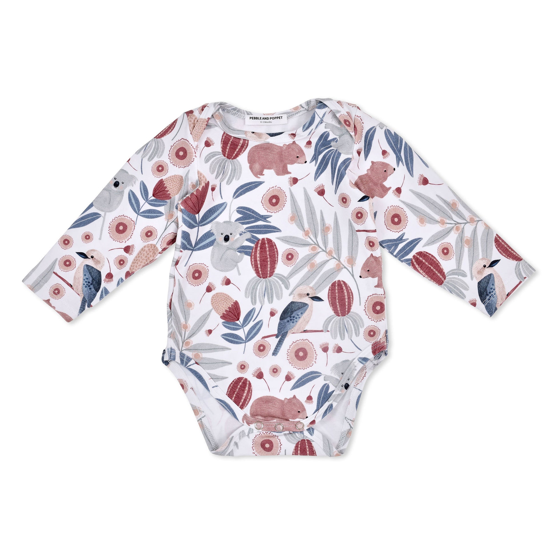 Pebble-and-Poppet-Aussie-bush-animals-Mel-Armstrong-baby-romper
