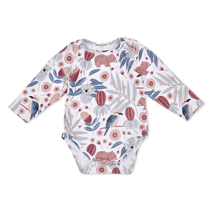 Pebble-and-Poppet-Aussie-bush-animals-Mel-Armstrong-baby-romper