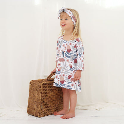 Pebble-and-Poppet-Aussie-bush-animals-Mel-Armstrong-girl-toddler-dress