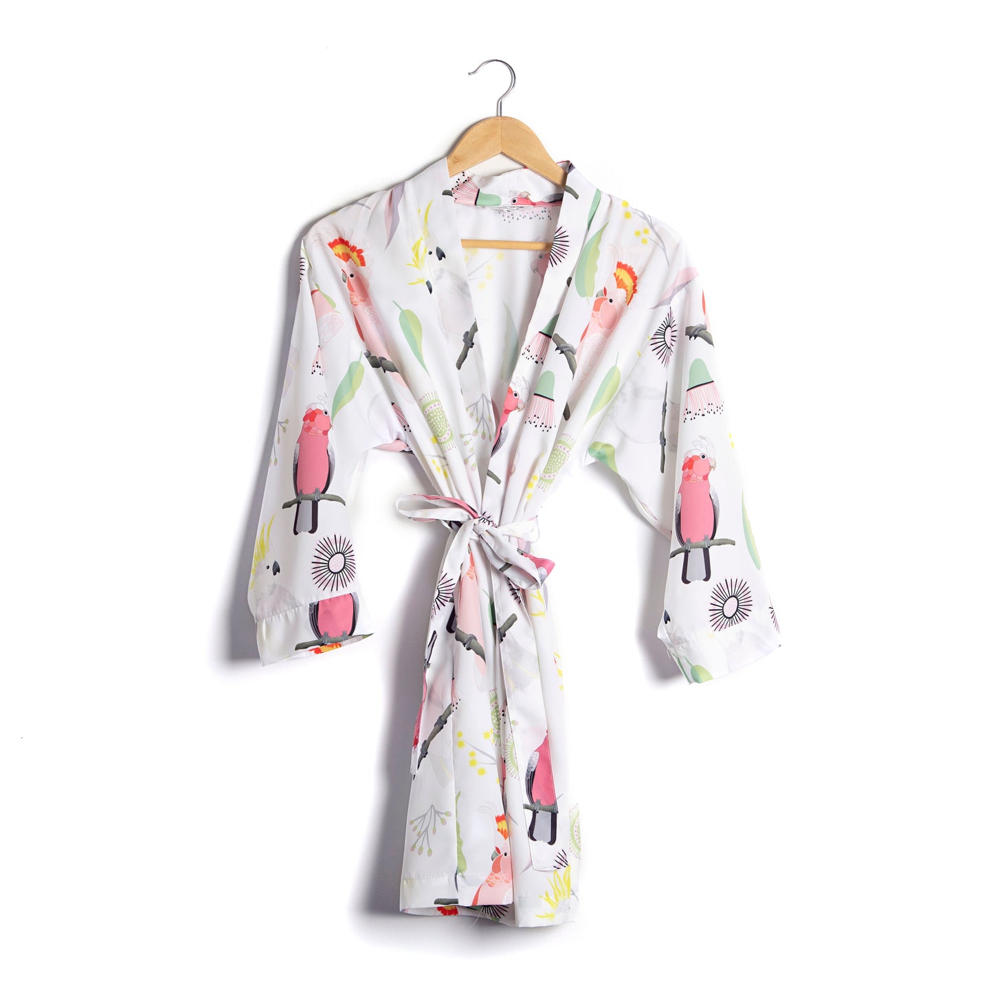 Pebble-and-poppet-cockatoo-orenda-joy-green-kimono-robe