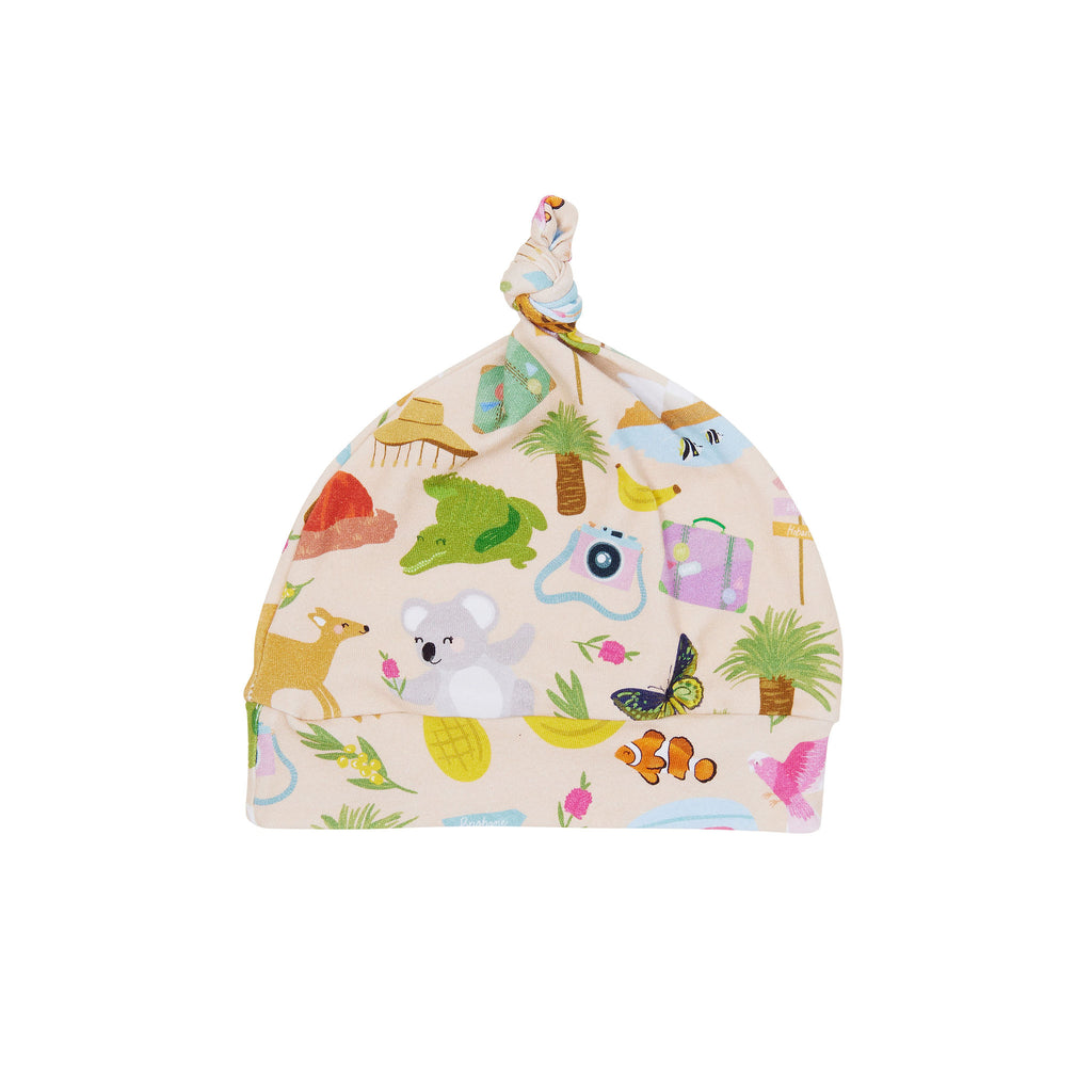 Aussie Road Trip Organic Cotton Baby Beanie