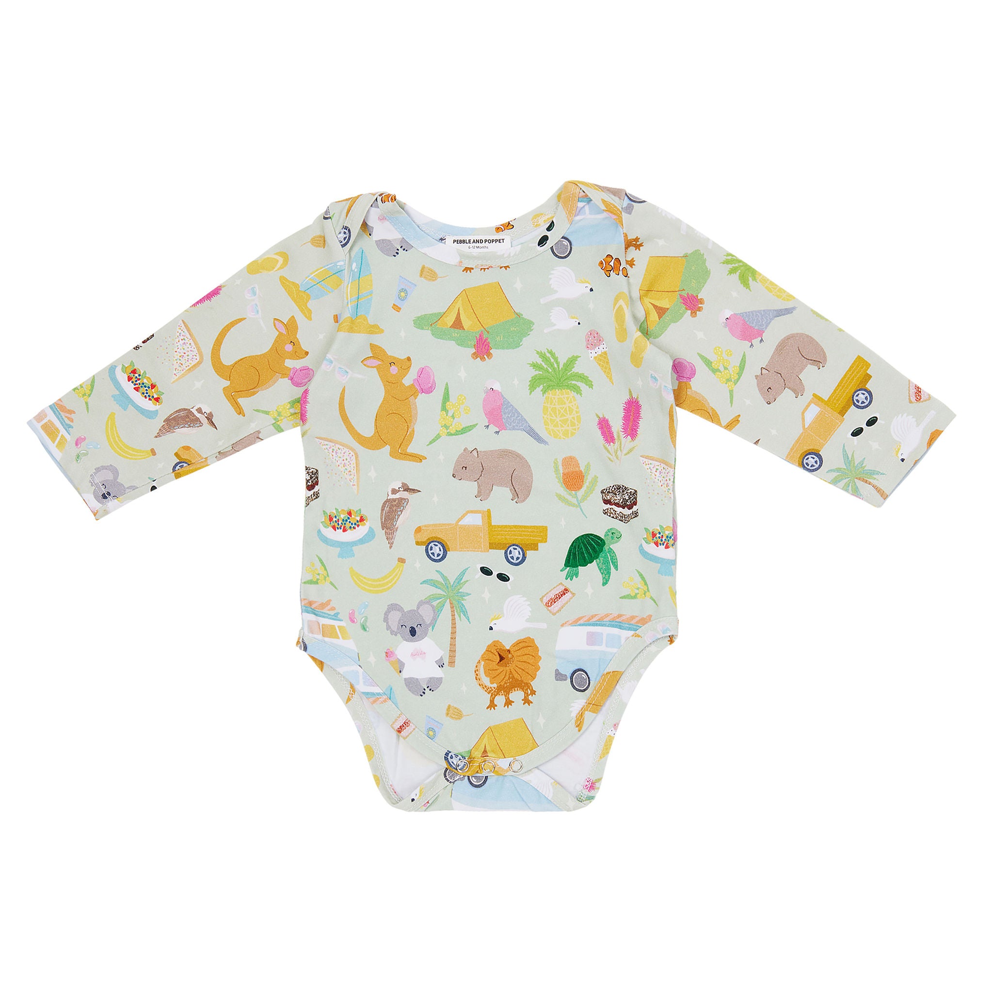 Summer Down Under Organic Cotton Baby Romper