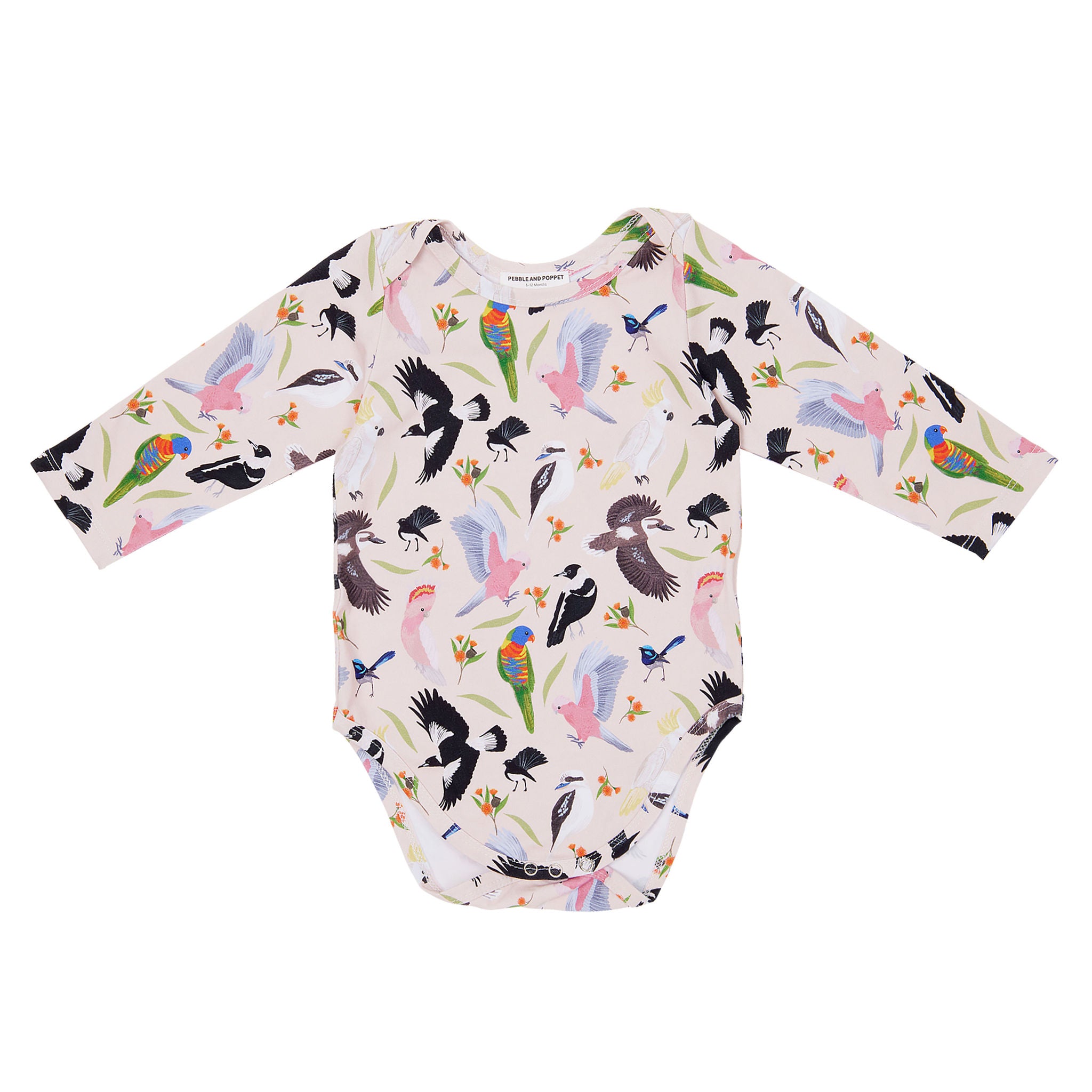 Backyard Birds Organic Cotton Baby Romper