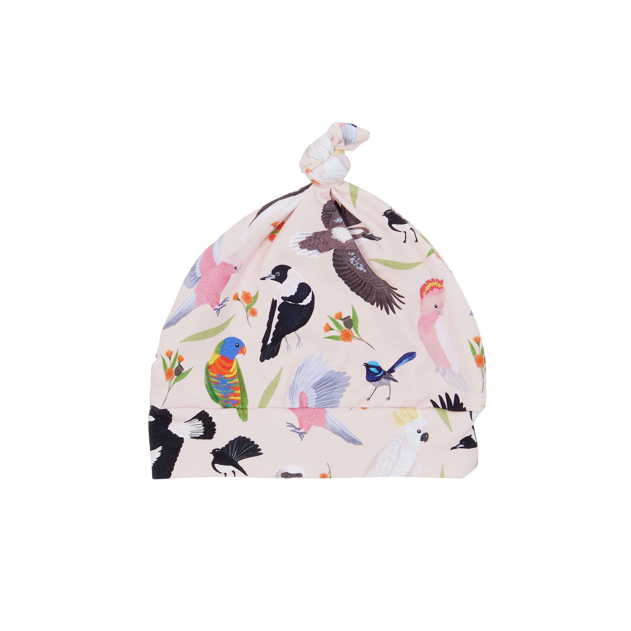 Backyard Birds Organic Cotton Baby Beanie