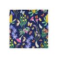 Butterfly Flora Bamboo Scarf Navy