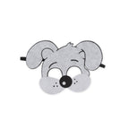 Grey puppy felt mask for kids dress up and imaginative play