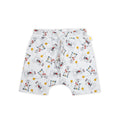 Organic cotton children’s shorts with playful puppy print