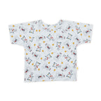 Organic cotton kids t-shirt with playful puppy print