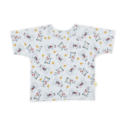 Organic cotton kids t-shirt with playful puppy print