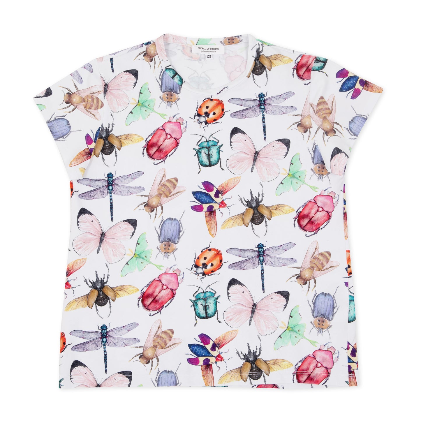 pebble-and-poppet-insect-womens-tshirt