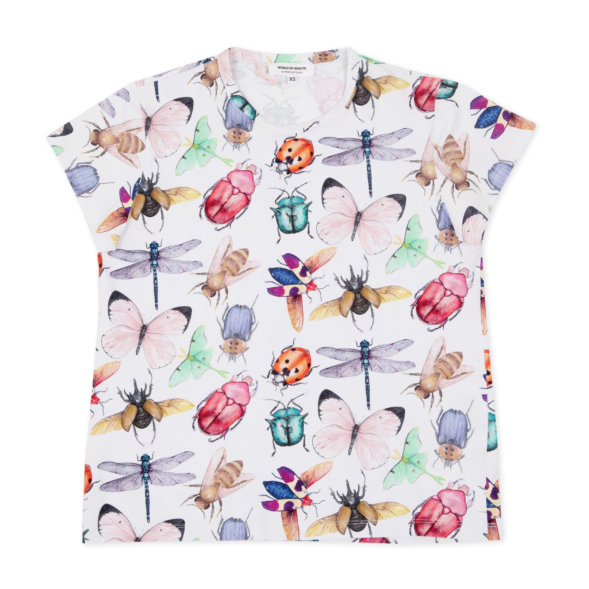 pebble-and-poppet-insect-womens-tshirt
