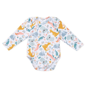 Pebble and Poppet 0-3 months Australian Animals Romper